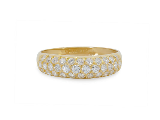 Van Cleef & Arpels Diamond Boule Ring in 18K Gold