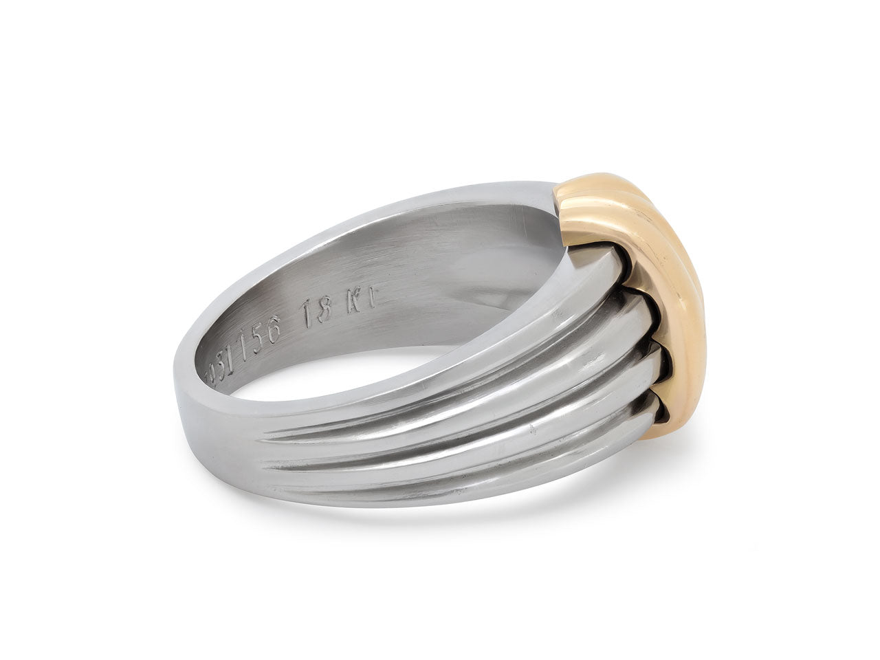 Van Cleef & Arpels Steel and 18K Gold Ring