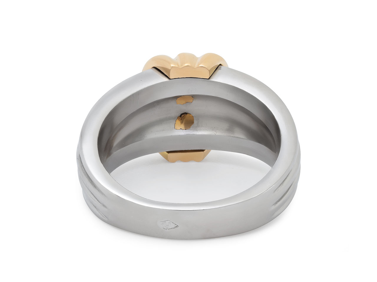 Van Cleef & Arpels Steel and 18K Gold Ring