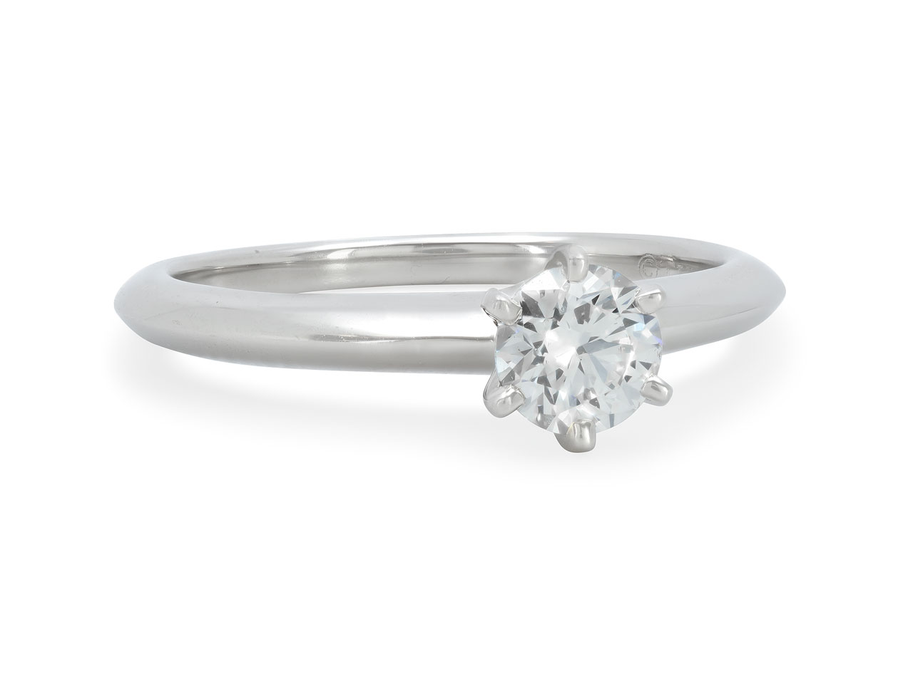 Tiffany & Co. 'Tiffany Setting' Diamond Solitaire Ring, 0.37 carat, in Platinum