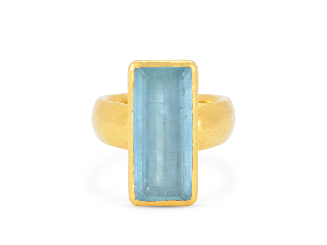 Gurhan Aquamarine Ring in 24K Gold