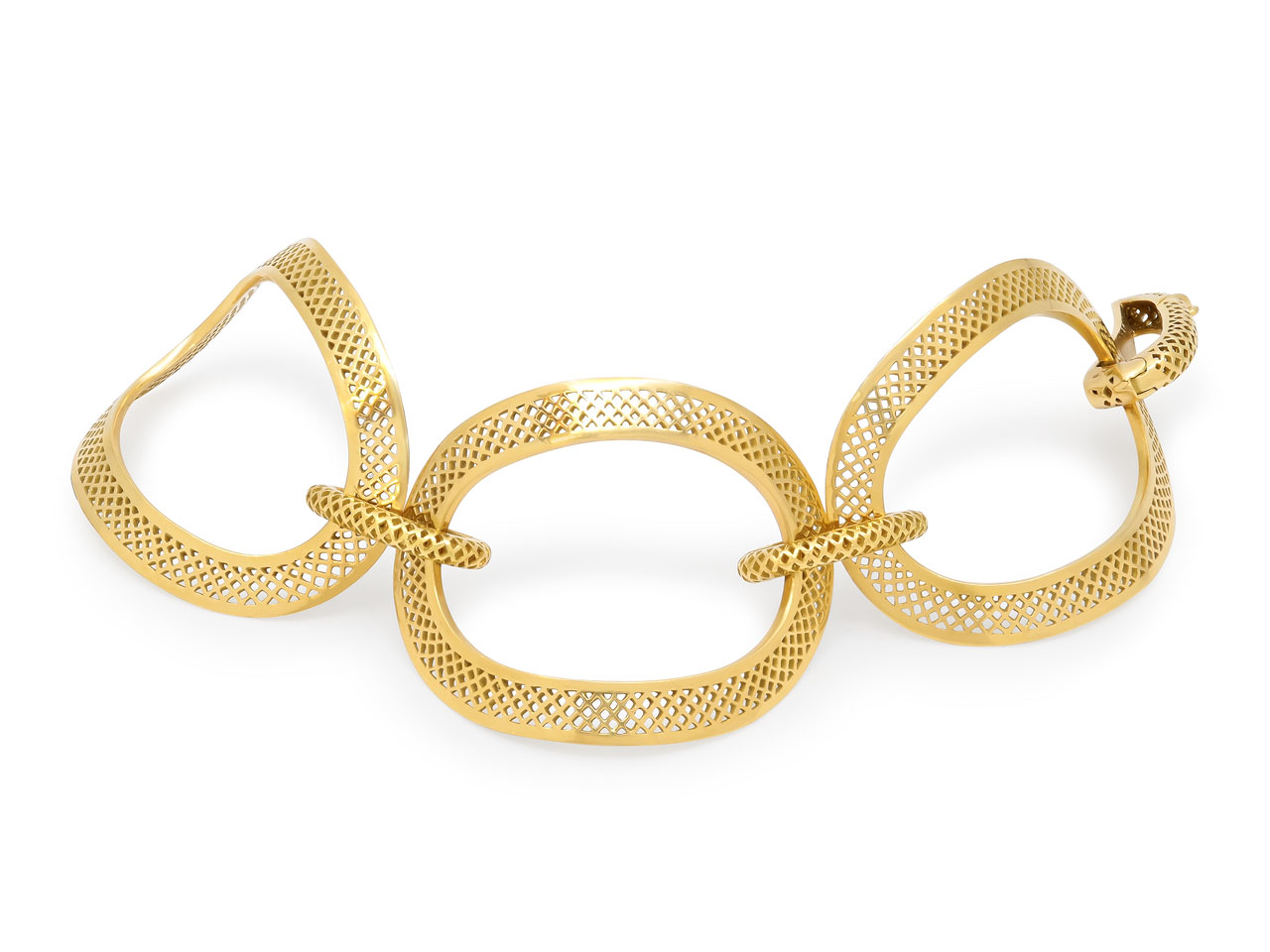 Large Link Bracelet in 18K Gold