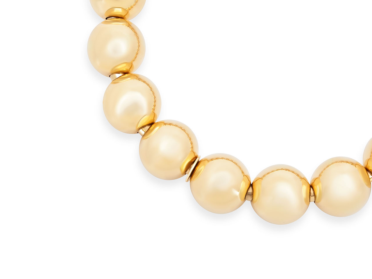 Bead Stretch Bracelet in 18K Gold, 12 mm, by Beladora