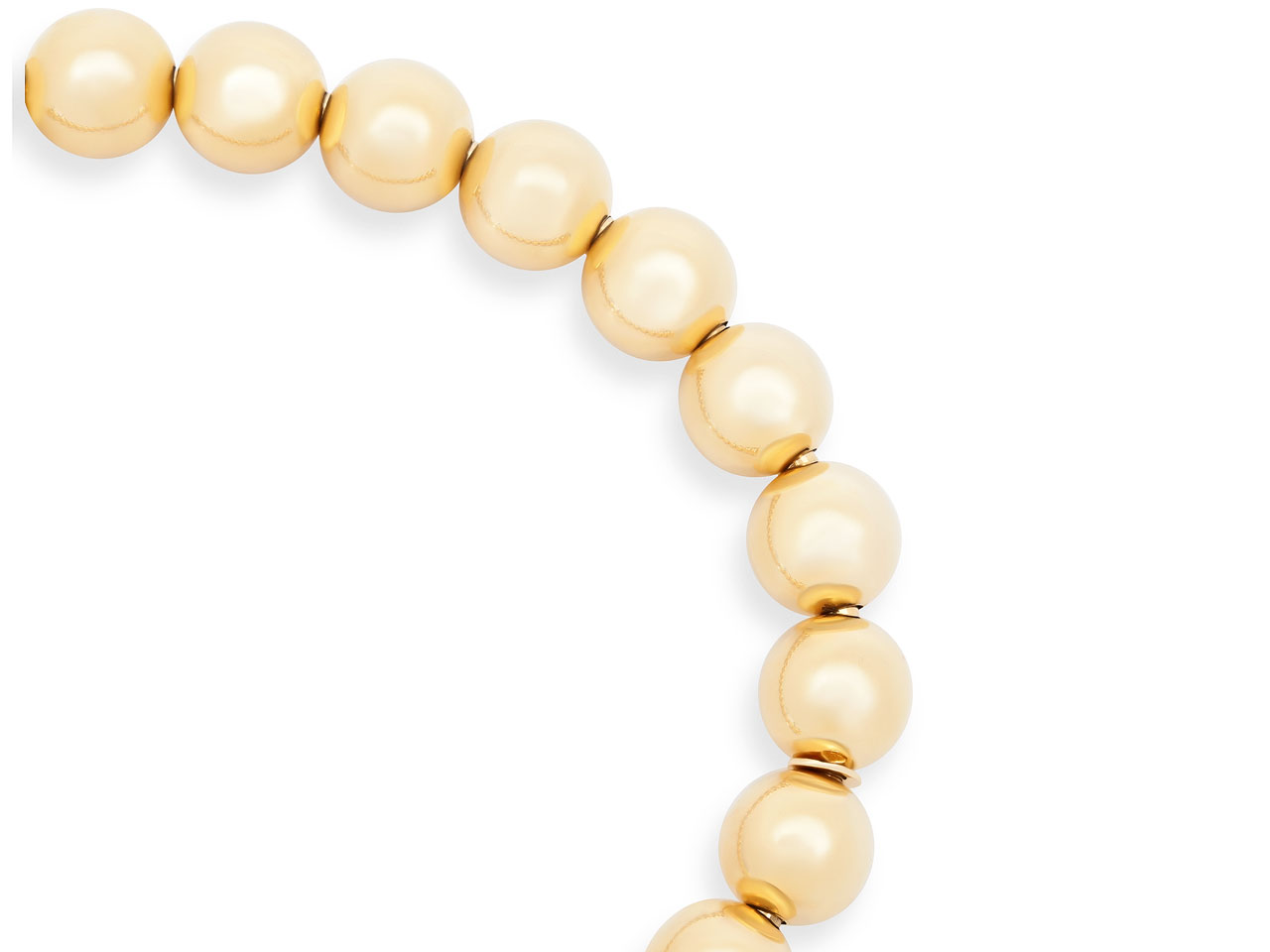 Bead Stretch Bracelet in 18K Gold, 8 mm, by Beladora