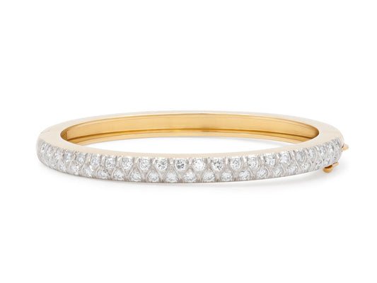 Diamond Bangle Bracelet in 14K Gold