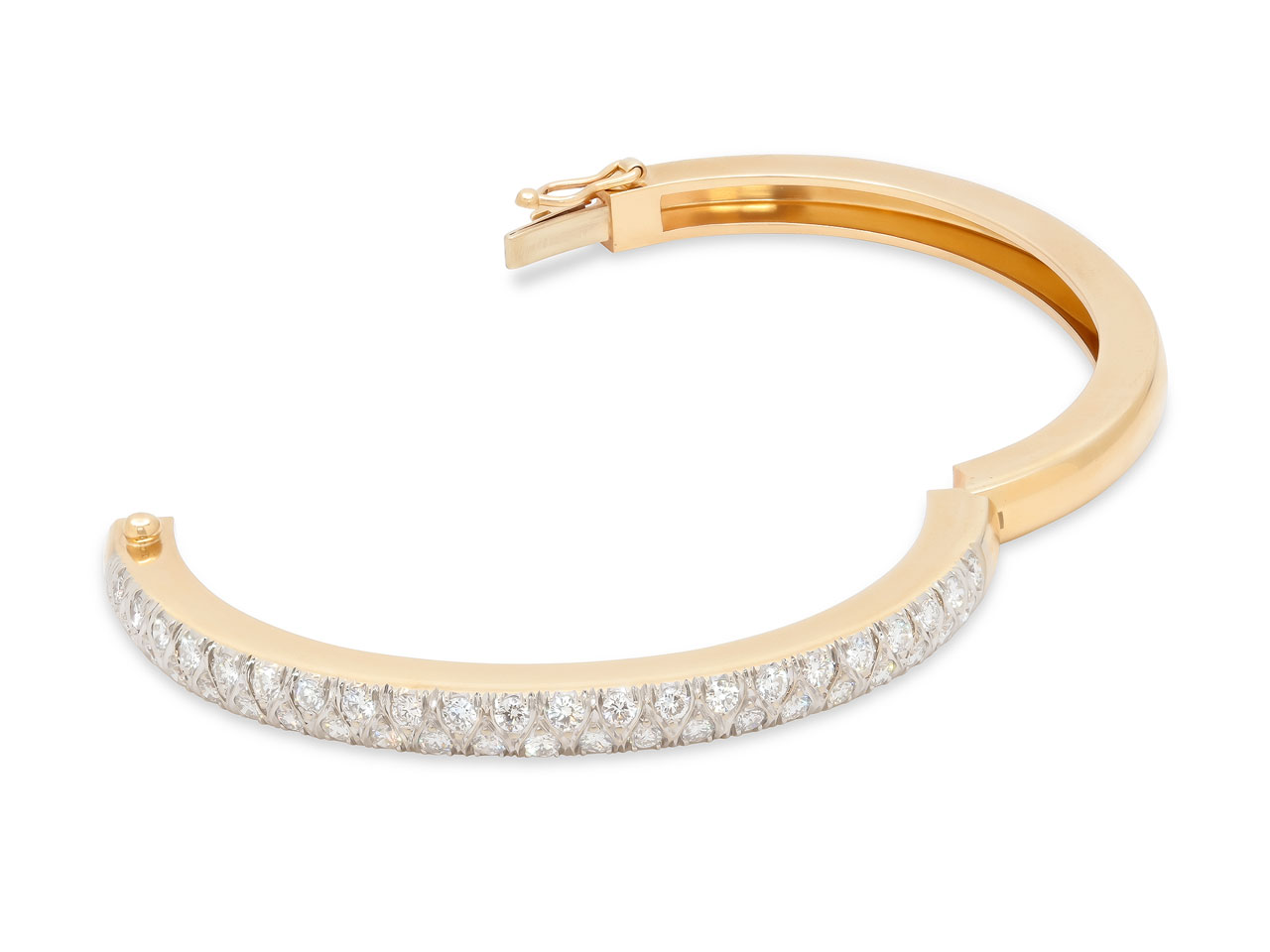 Diamond Bangle Bracelet in 14K Gold