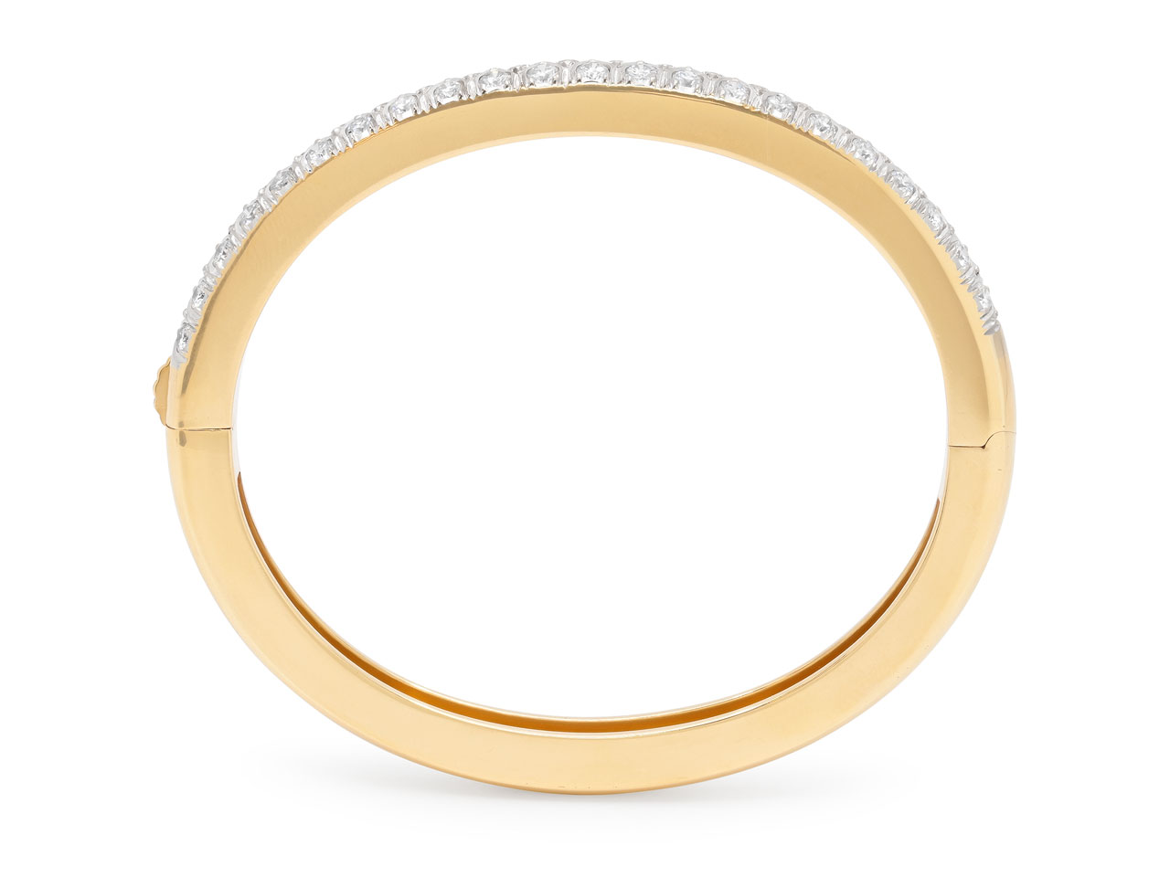 Diamond Bangle Bracelet in 14K Gold