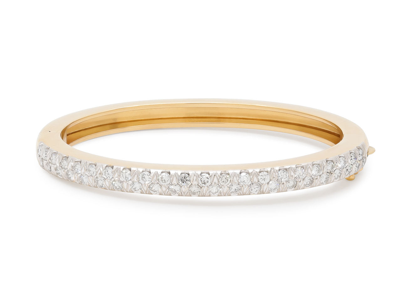 Diamond Bangle Bracelet in 14K Gold