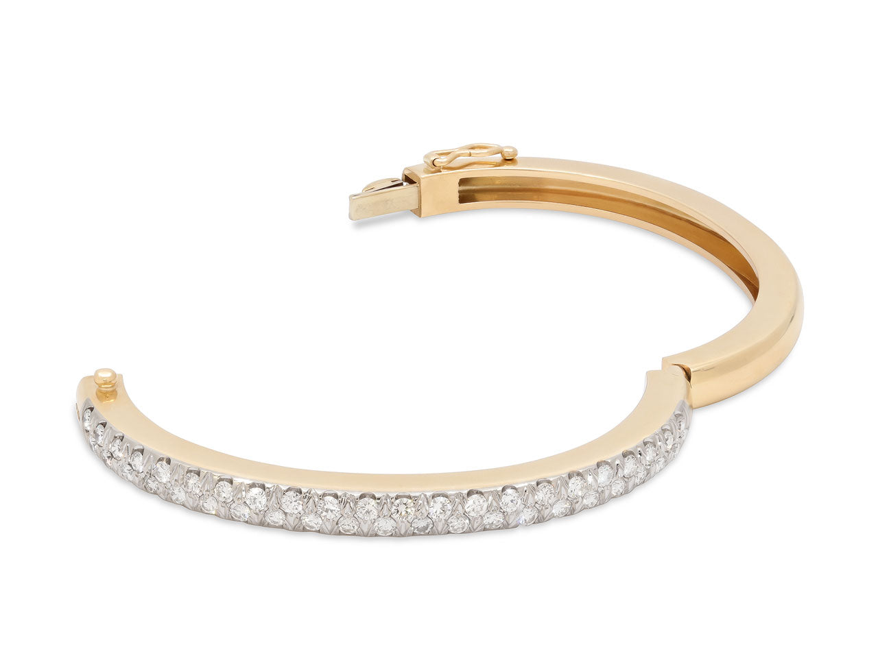 Diamond Bangle Bracelet in 14K Gold