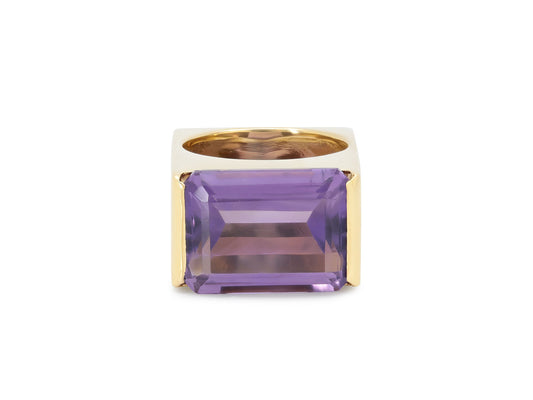 Boris LeBeau Amethyst Ring in 18K Gold