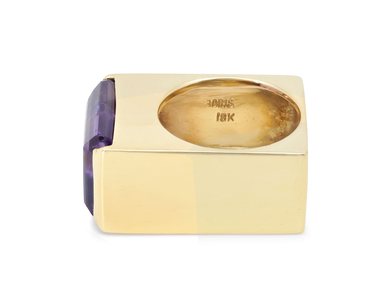 Boris LeBeau Amethyst Ring in 18K Gold