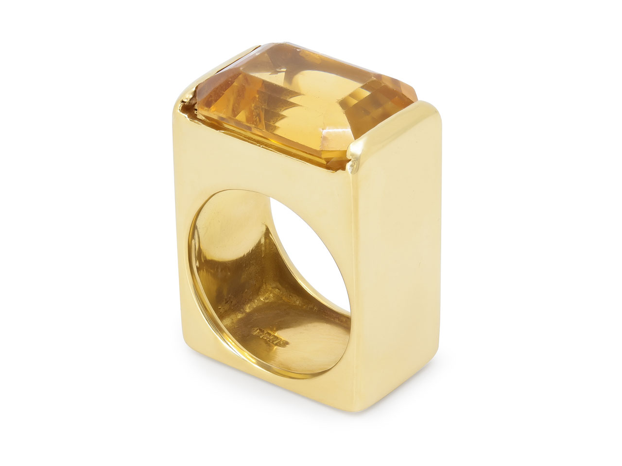 Boris LeBeau Citrine Ring in 18K Gold