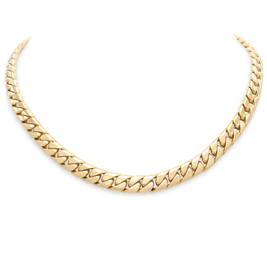 Curb Link Necklace in 18K Gold