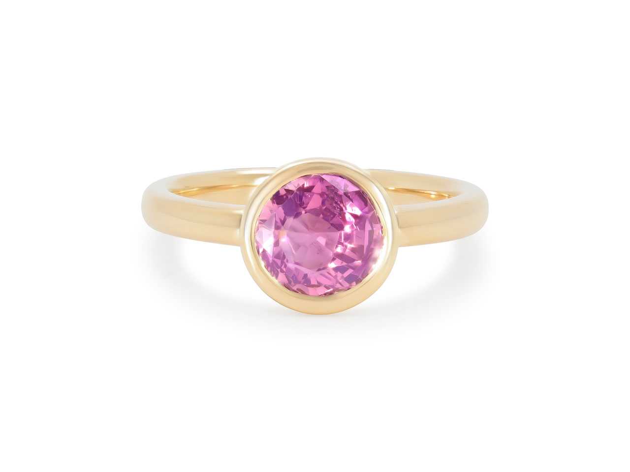 Beladora 'Bespoke' Pink Sapphire Ring in 18K Gold