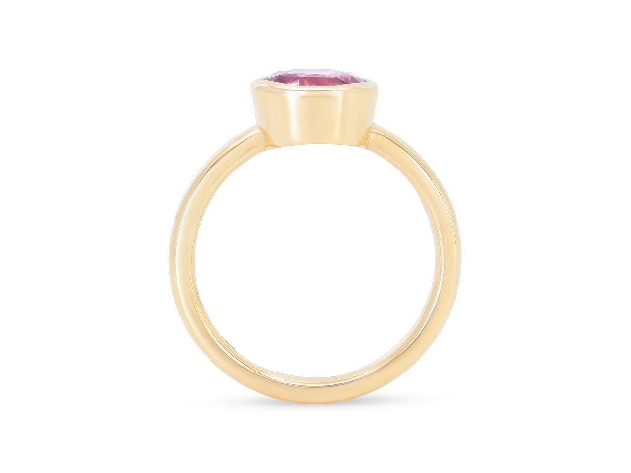 Beladora 'Bespoke' Pink Sapphire Ring in 18K Gold