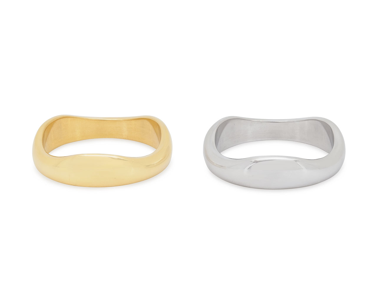 Pair of Cartier 'Love Me' Bands in 18K Gold