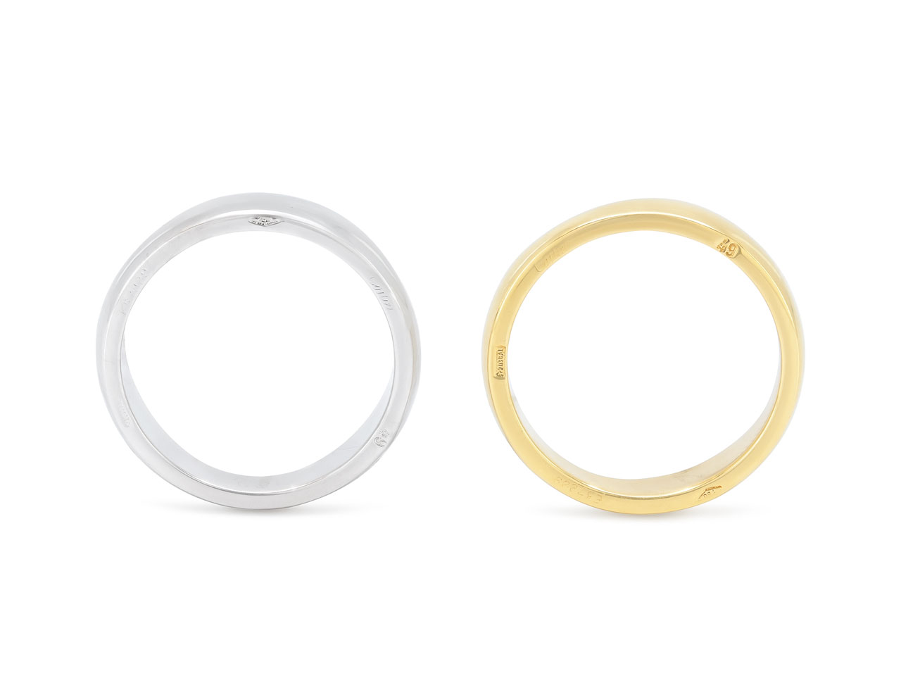 Pair of Cartier 'Love Me' Bands in 18K Gold