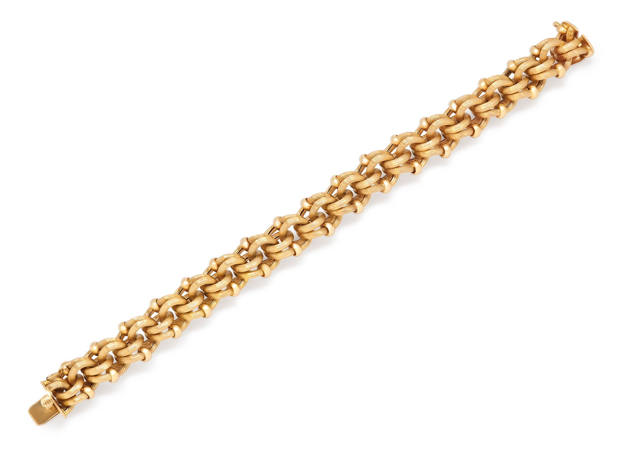 Mid-Century Link Bracelet in 18K Gold