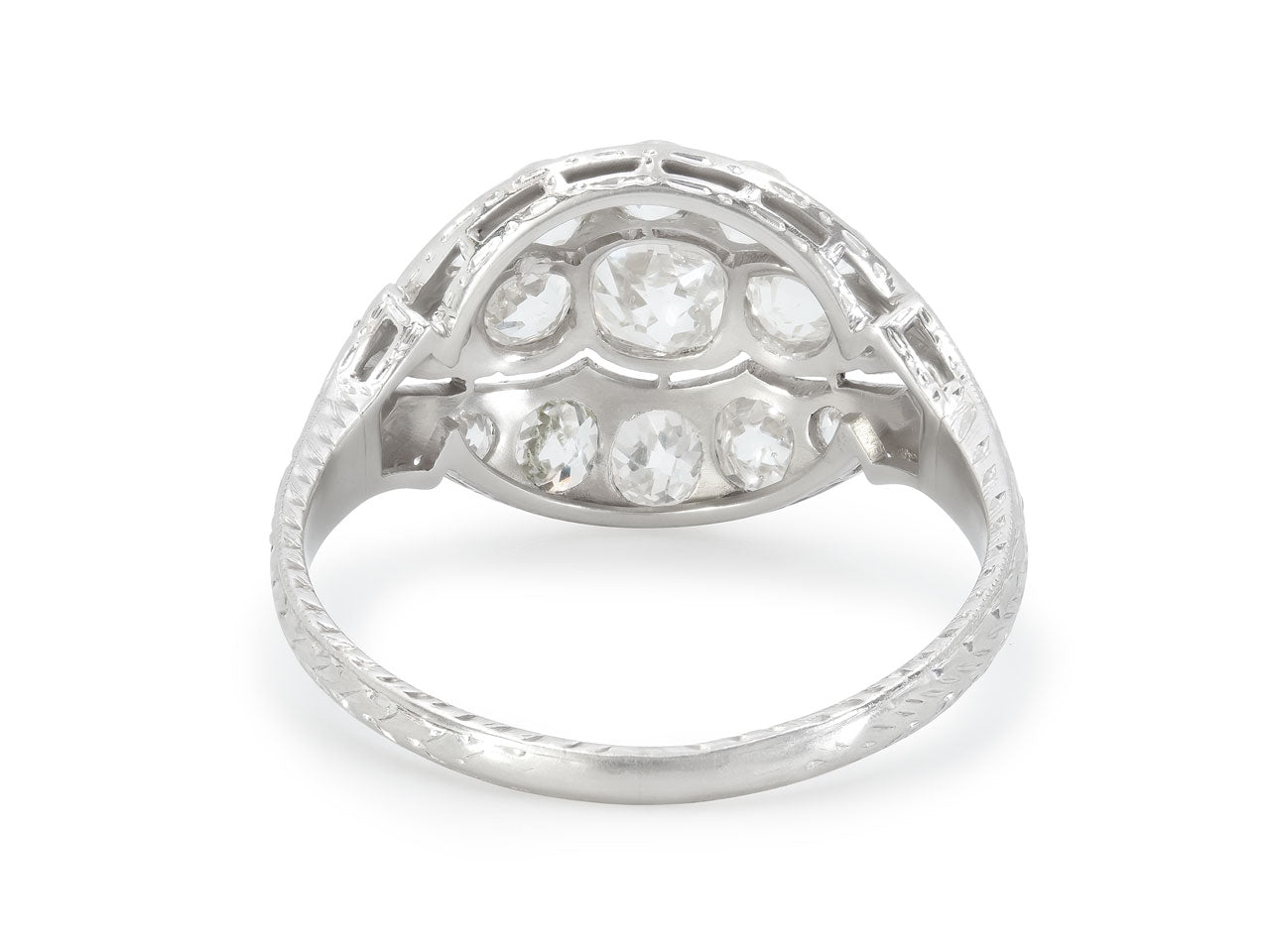 Antique Edwardian Diamond Ring in Platinum