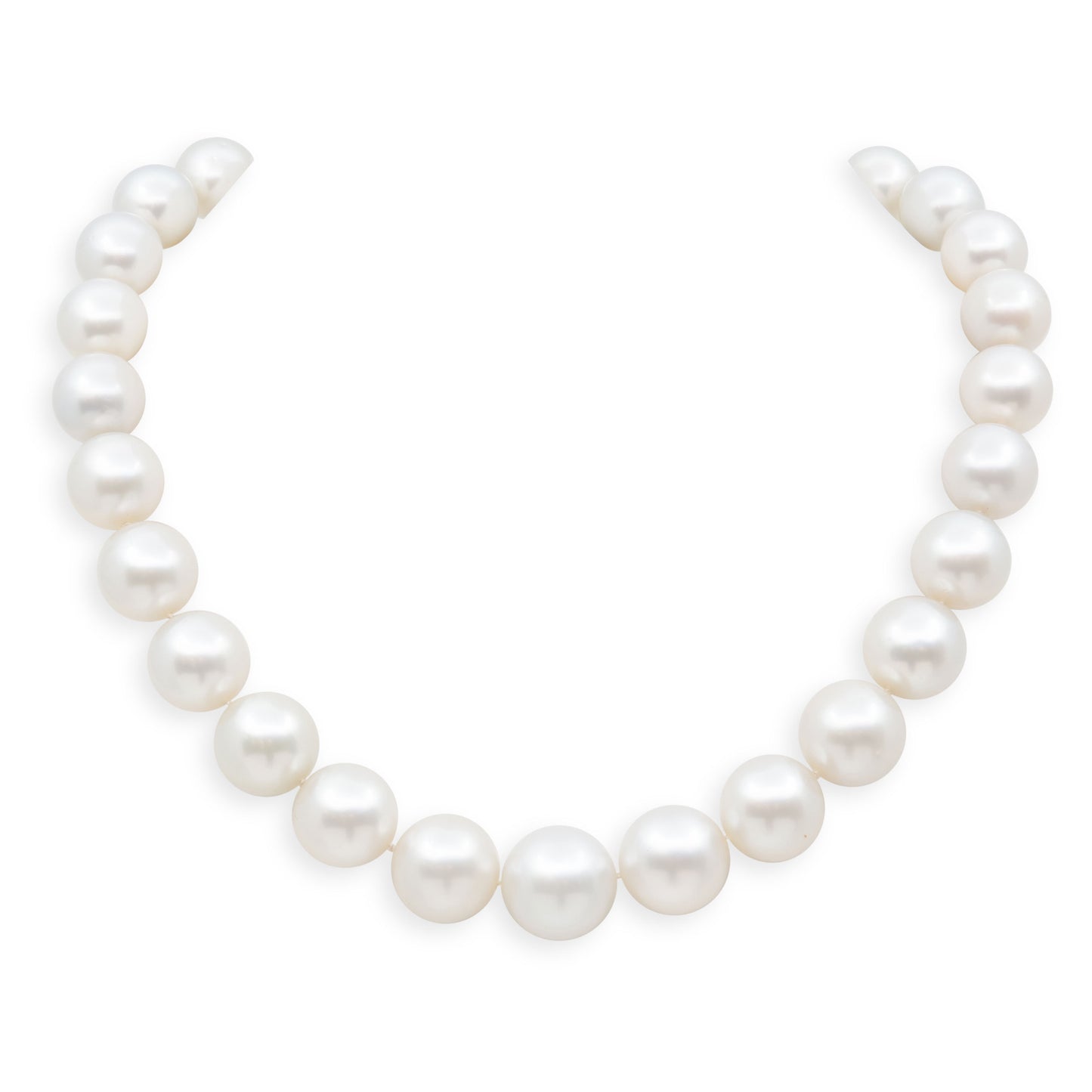 South Sea Pearl Necklace with Diamond Clasp in Platinum