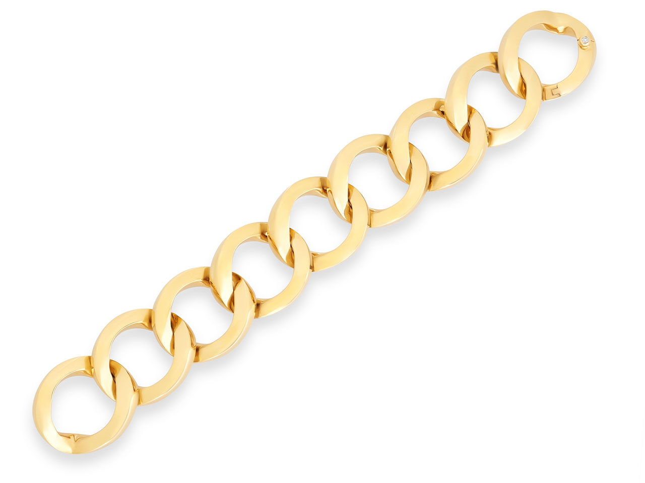 Italian Large Link Bracelet in 18K Gold, by Beladora