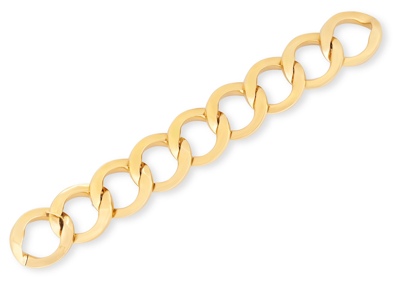 Italian Large Link Bracelet in 18K Gold, by Beladora