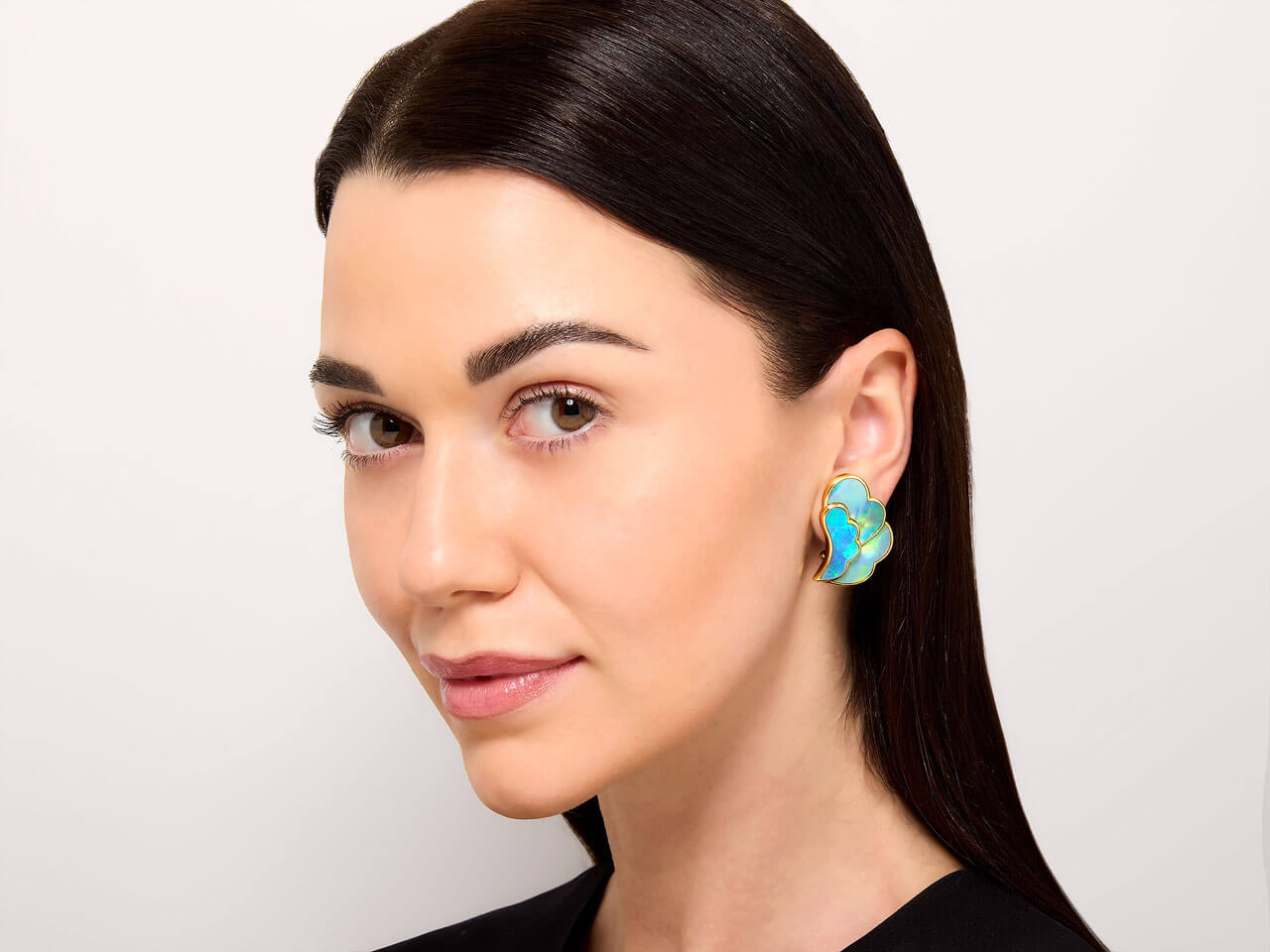 Tiffany & Co. Angela Cummings Opal Earrings in 18K Gold