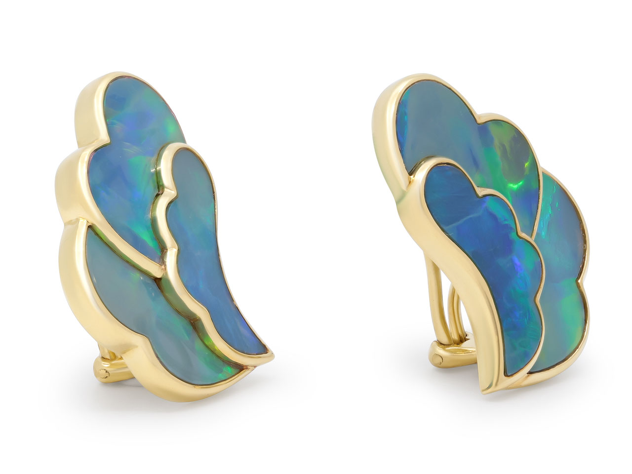 Tiffany & Co. Angela Cummings Opal Earrings in 18K Gold