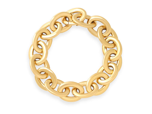 Flattened Link Bracelet in 18K Gold, by Beladora