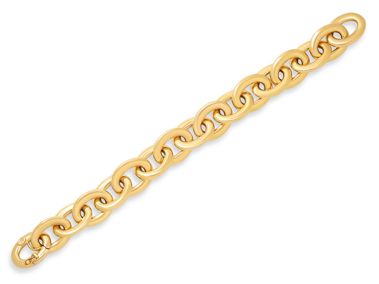 Flattened Link Bracelet in 18K Gold, by Beladora