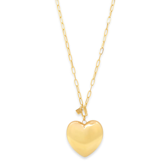 Lauren Rubinski Heart Necklace in 14K Gold