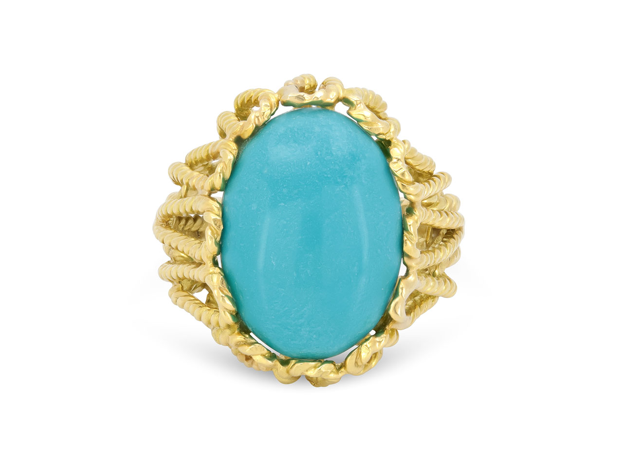 Turquoise Ring in 18K Gold