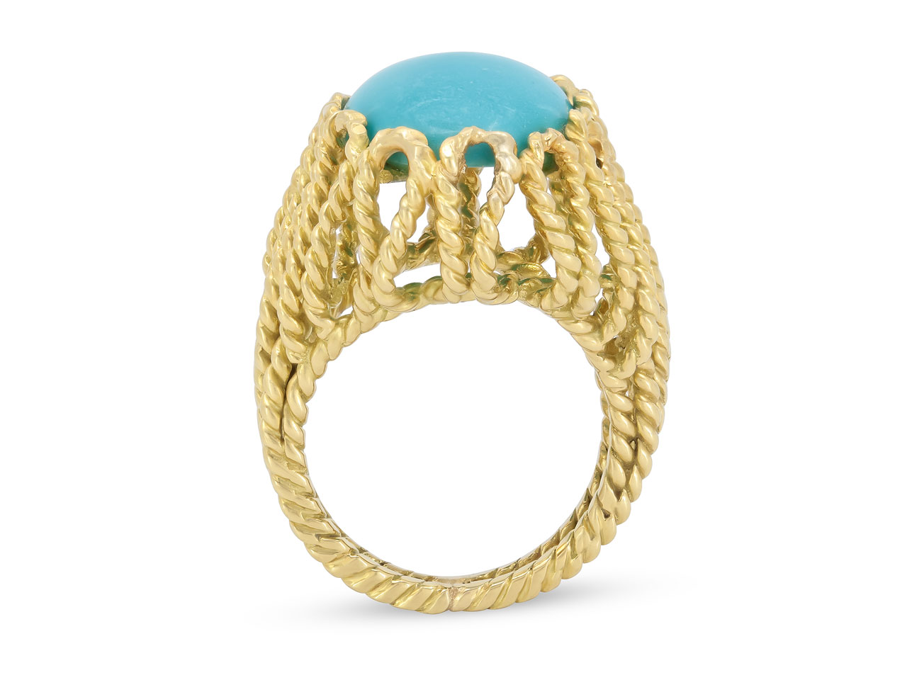 Turquoise Ring in 18K Gold