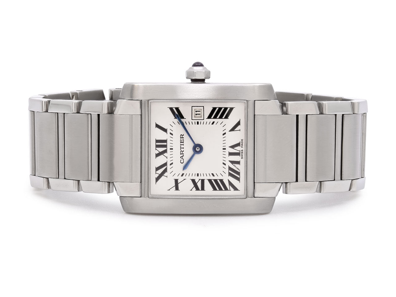 Cartier 'Tank Française' Watch in Stainless Steel, 25 mm