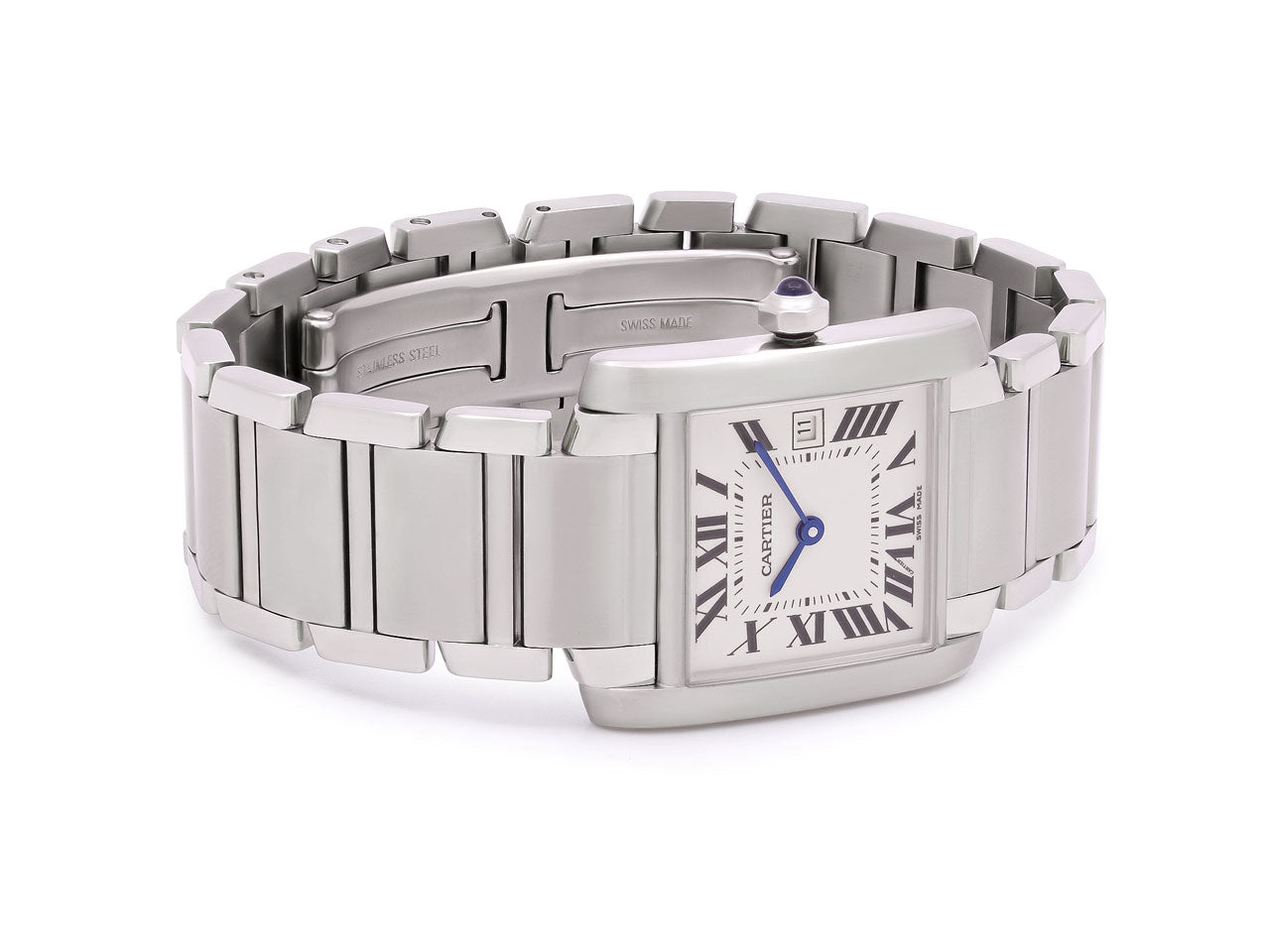 Cartier 'Tank Française' Watch in Stainless Steel, 25 mm