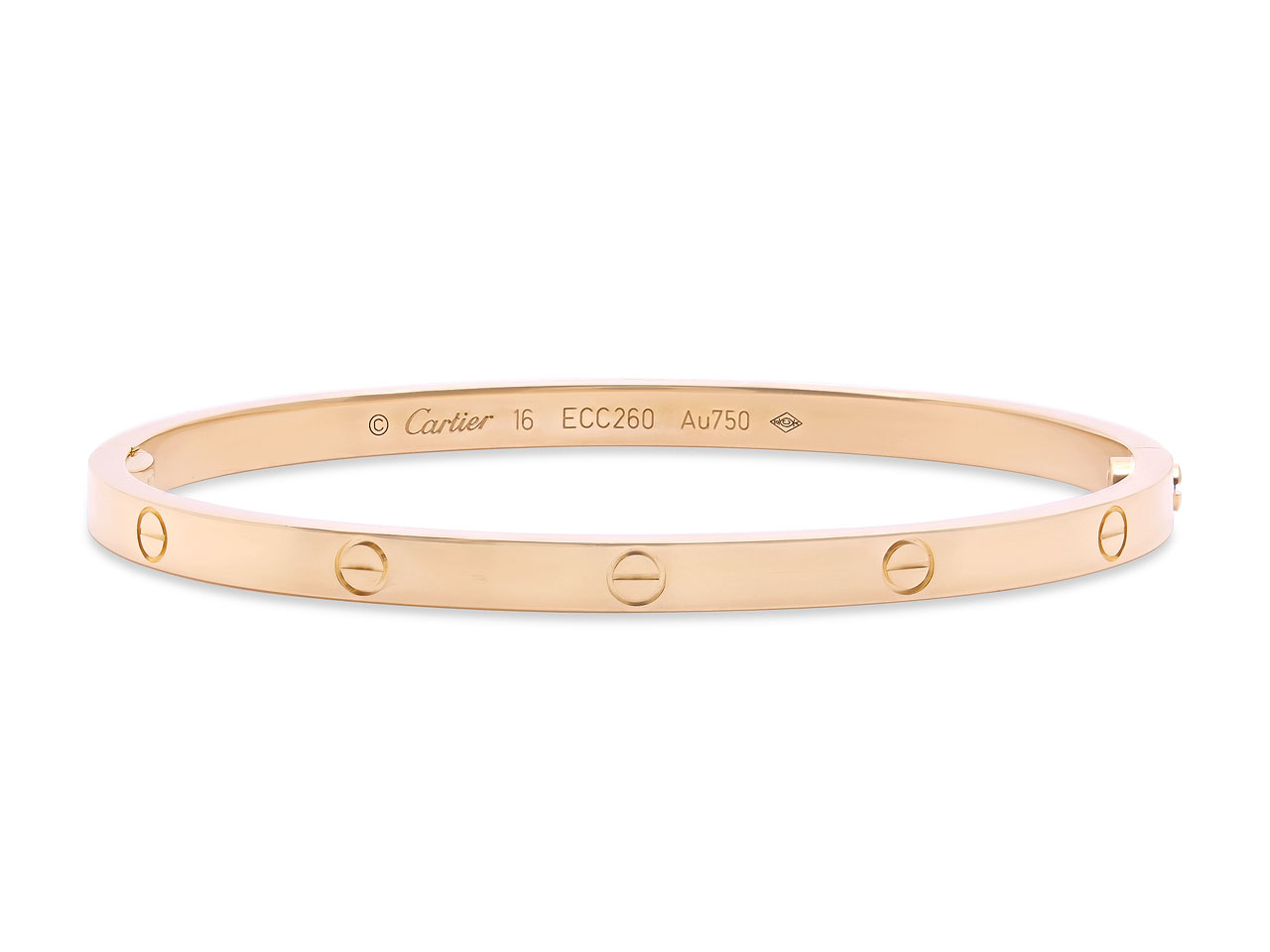 Cartier 'Love' Bracelet in 18K Gold, Small Model, Size 16