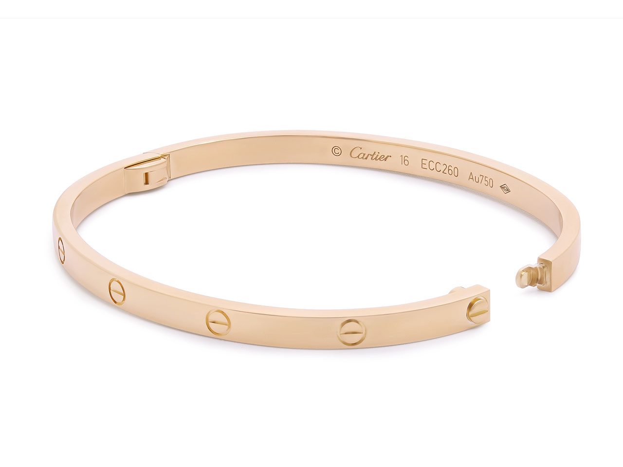 Cartier 'Love' Bracelet in 18K Gold, Small Model, Size 16