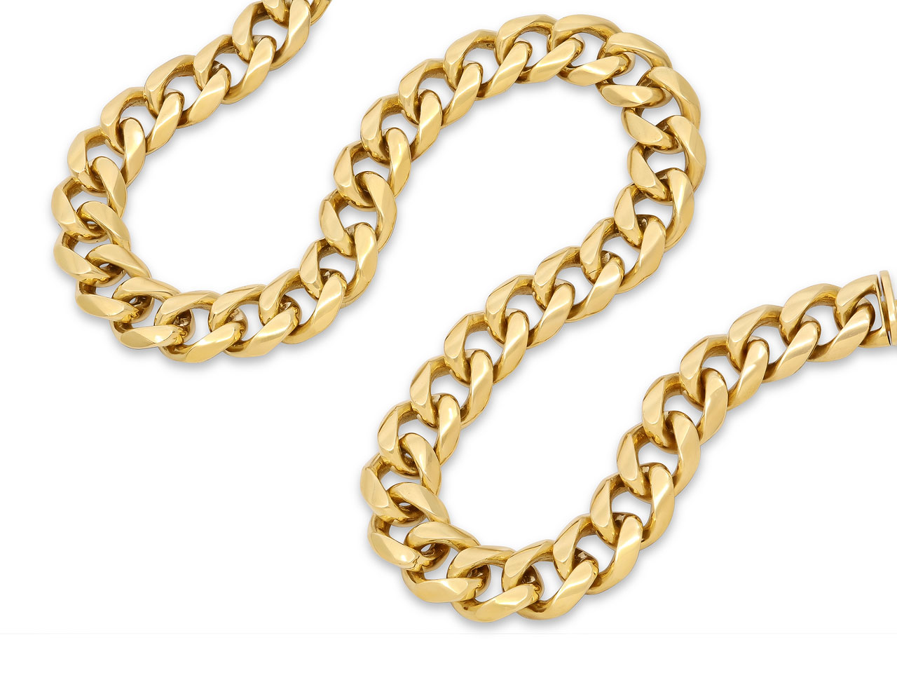 Curblink Necklace in 18K Gold