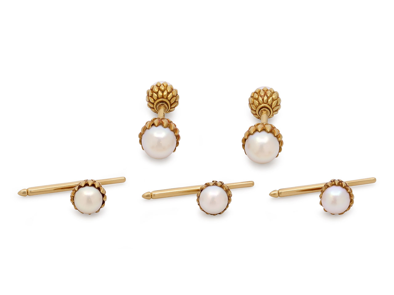 Tiffany & Co. Schlumberger 'Acorn' Dress Set in 18K Gold