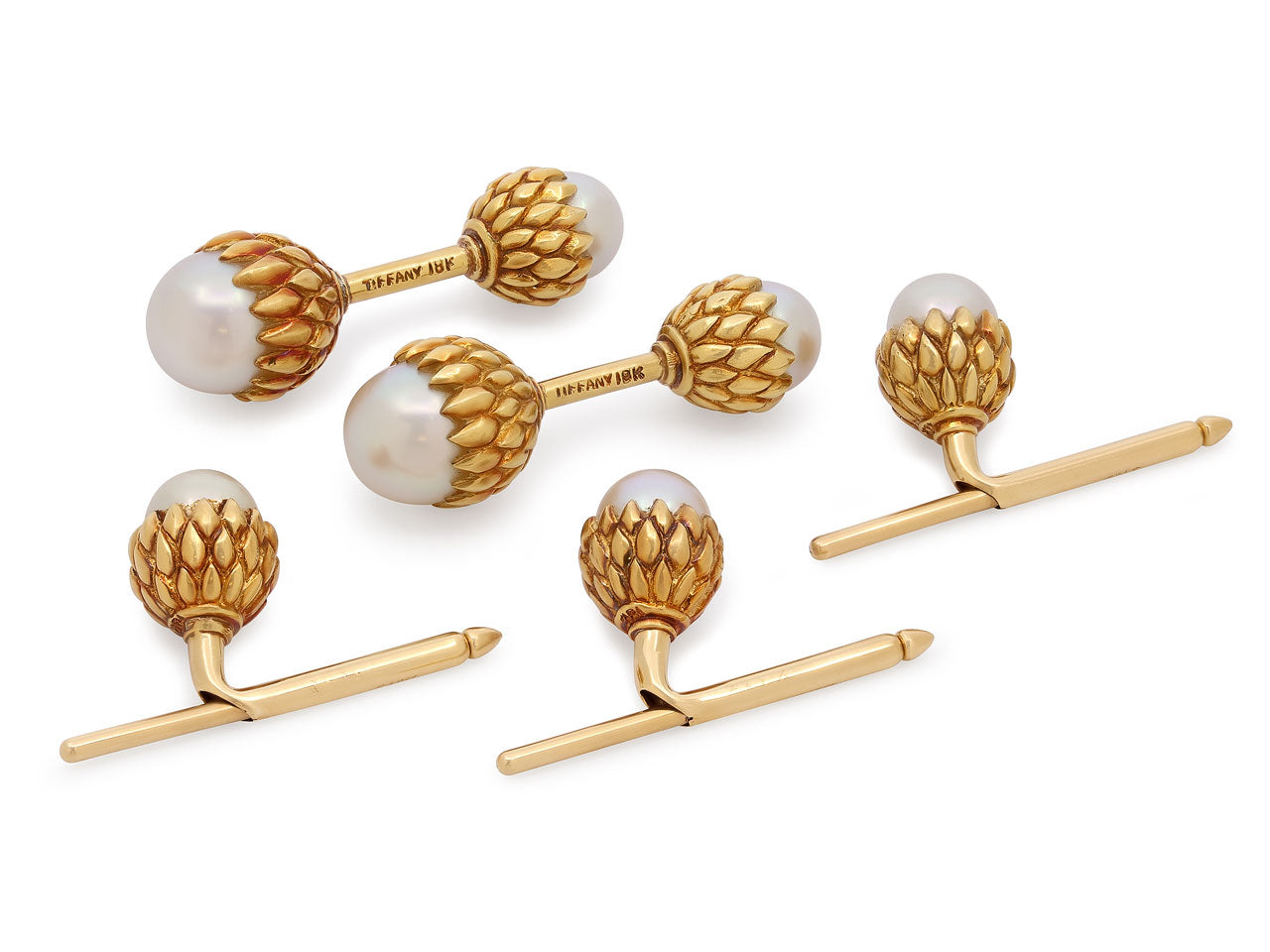 Tiffany & Co. Schlumberger 'Acorn' Dress Set in 18K Gold