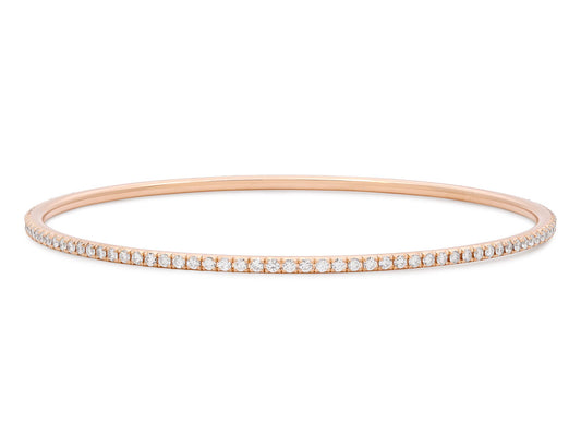 Tiffany & Co. 'Metro' Diamond Bangle Bracelet in 18K Rose Gold