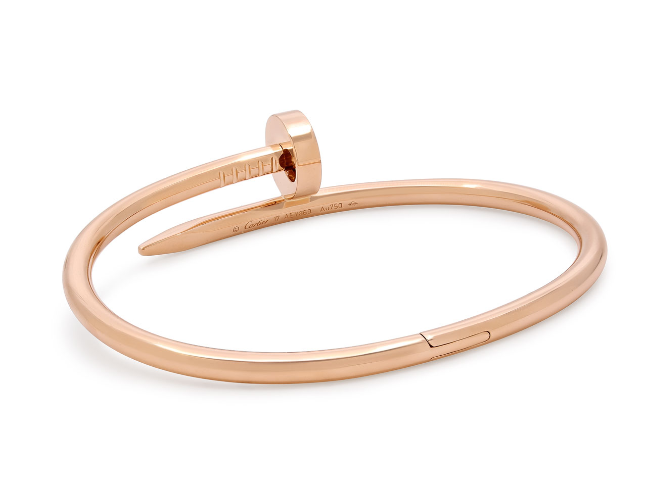 Cartier 'Juste Un Clou' Bracelet, Classic Model, in 18K Rose Gold, Size 17