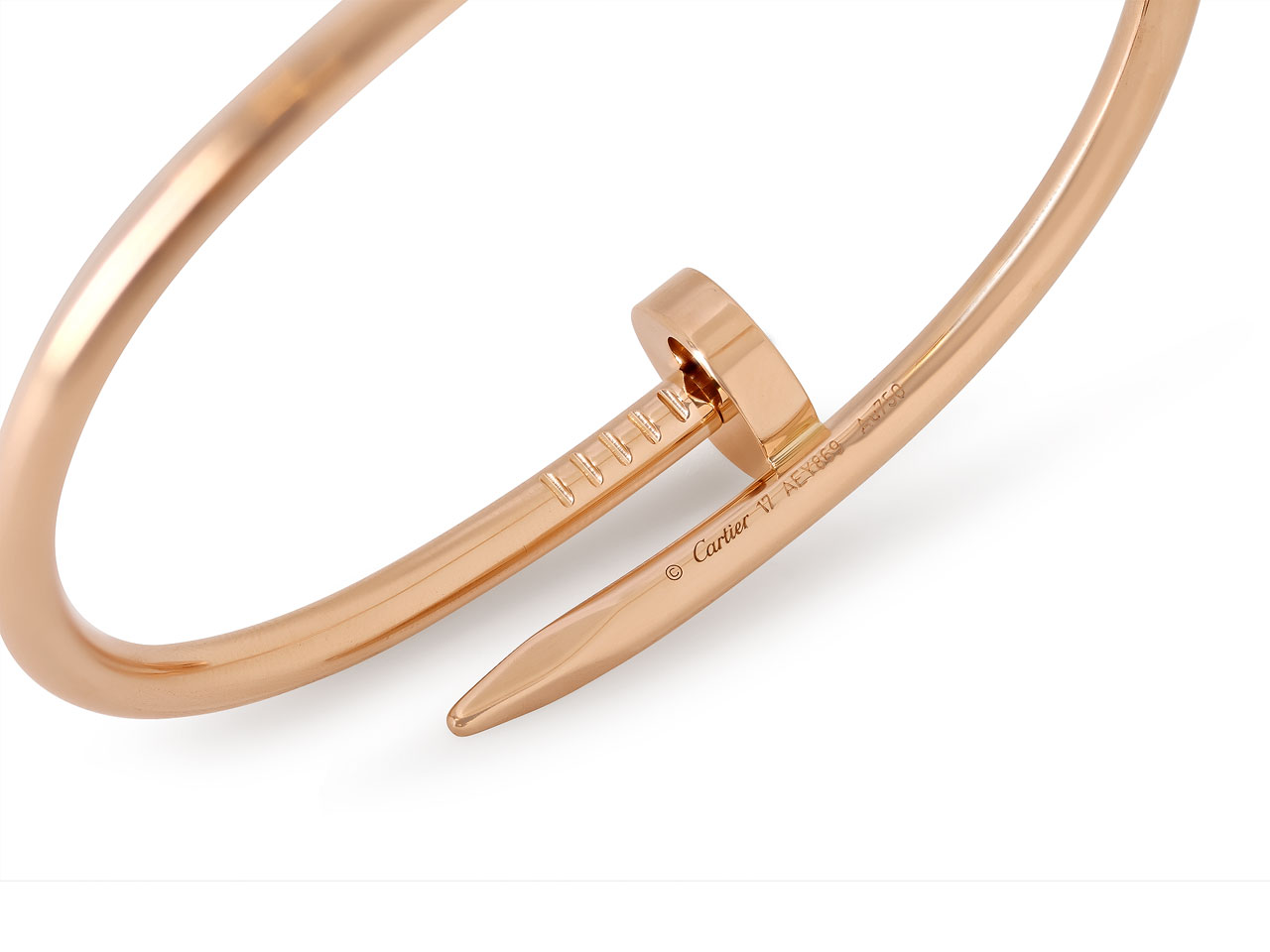 Cartier 'Juste Un Clou' Bracelet, Classic Model, in 18K Rose Gold, Size 17