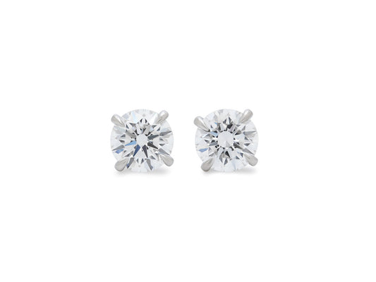 Beladora 'Bespoke' Diamond Studs, 3.60 total carats, G color, VS1 clarity, in Platinum