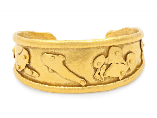 Jean Mahie Cuff Bracelet in 22K Gold