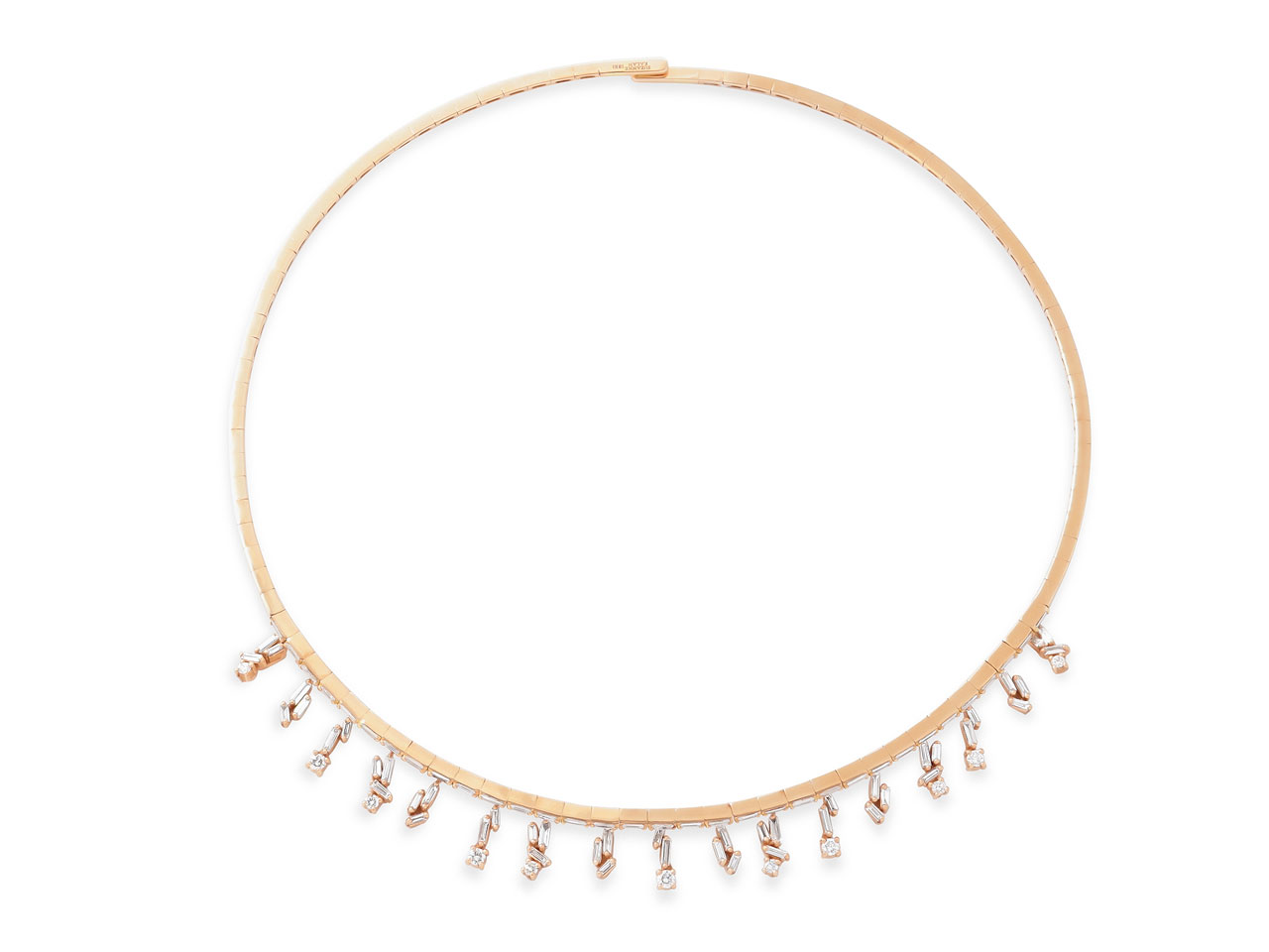 Suzanne Kalan 'Cascade Fireworks' Diamond Choker in 18K Rose Gold