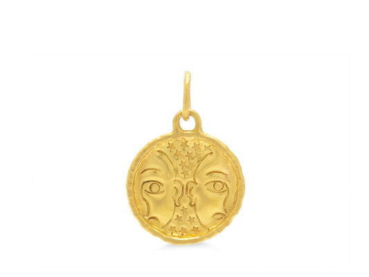 Jean Mahie 'Gemini' Pendant in 22k Gold