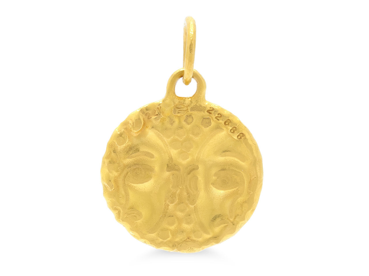 Jean Mahie 'Gemini' Pendant in 22k Gold