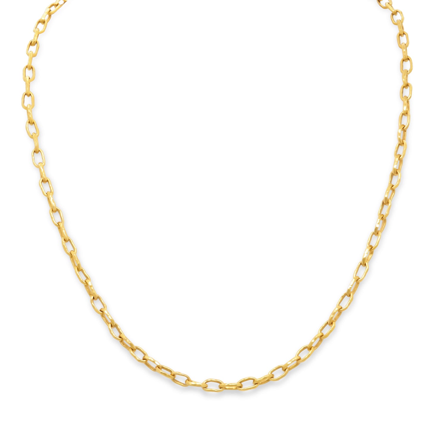 Jean Mahie 'Cadene' Link Necklace in 22k Gold