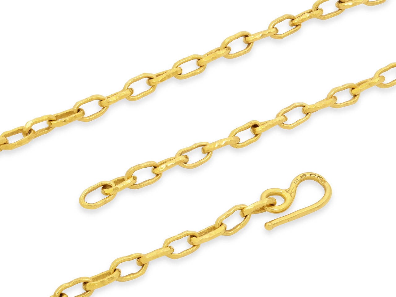 Jean Mahie 'Cadene' Link Necklace in 22k Gold